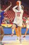  ?? JON AUSTRIA / JOURNAL ?? UNM’s Viané Cumber (33) shoots during Sunday’s game against Western New Mexico at the Pit.