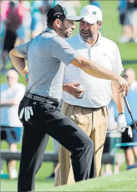  ?? FOTO: EFE ?? Dos campeones en Augusta Sergio García, en 2017, y Txema Olazábal, en 1994 y 1999