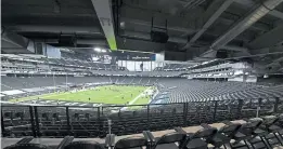  ?? ETHAN MILLER/GETTY IMAGES ?? Above: Raiders owner Mark Davis opted to keep fans out of Allegiant Stadium for the 2020 season rather than play before much smaller, socially distanced crowds. Davis said he didn’t want to choose some fans over others in the stadium’s first year of existence.