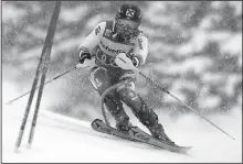  ?? AP/GABRIELE FACCIIOTI ?? Austria’s Marcel Hirscher won the World Cup slalom race at Adelboden, Switzerlan­d, for the ninth time to set a men’s record on the 52-year circuit for most victories by one skier at a single venue.