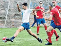  ??  ?? Up close and personal: Novak Djokovic (above, centre) with volunteers and players after the Adria Tour charity tournament in Belgrade; spending downtime playing football (left), basketball and (far right) on the dance floor at a club