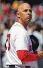  ?? GETTY IMAGES ?? Boston manager Alex Cora, a Puerto Rico native, sees an opportunit­y to show the island’s woes.