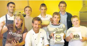  ??  ?? ●●Andrew Nutter opened the new food technology suite at Brownhill School