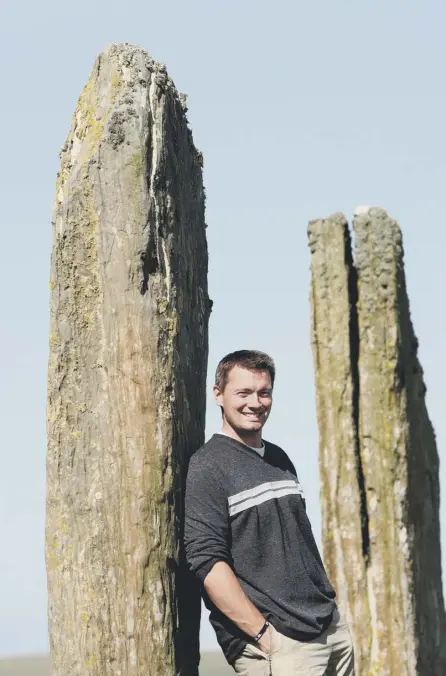  ??  ?? 2 Cameron Stout, pictured in his native Orkney, won Big Brother in 2003, when it seemed everyone watched, attracting an extraordin­ary 1.9 million votes