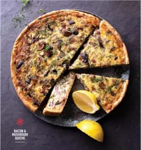 BACON & MUSHROOM QUICHE - PressReader