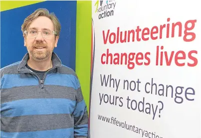  ?? Picture: Steven Brown. ?? Kenny Murphy, chief executive of Fife Voluntary Action, is urging people to retain trust in local charities after national scandals involving Oxfam in Haiti.