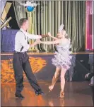 ??  ?? Daniel and Kirstin Wilks in action on the dance floor.