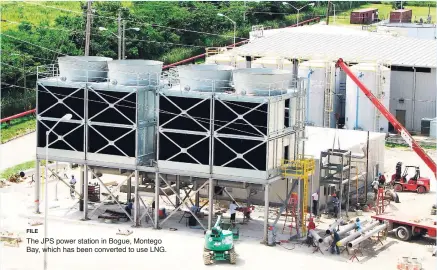  ?? FILE ?? The JPS power station in Bogue, Montego Bay, which has been converted to use LNG.