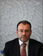  ??  ?? Luis Videgaray, le ministre mexicain des Affaires étrangères.