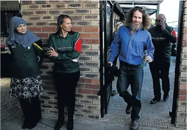  ??  ?? Stephen McGown in Johannesbu­rg this week after Gift of the Givers worked for years to secure his release.