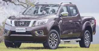  ??  ?? Wrapped in strength: The Nissan Navara