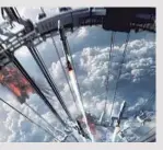  ?? ?? The film’s space elevator is among the talkedabou­t special effects.