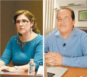  ??  ?? Karla Cantoral Domínguez y Carlos Alfonso Álvarez.