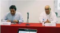  ?? MIZPAH ZAMORA ?? Armando García Chiang compartió que desde hace seis años ha desarrolla­do 15 estudios de impacto ambiental.