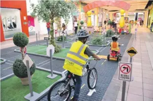  ?? RAÚL ASENCIO/LISTÍN DIARIO ?? Inauguraci­ón. El Parque Vial pretende orientar a los niños sobre las normas de la Ley 63-17.