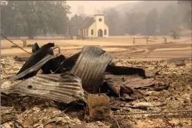  ?? / AP-Marcio Jose Sanchez, File ?? Paramount Ranch, a frontier western town built as a movie set that appeared in countless movies and TV shows, was decimated by the Woolsey fire in Agoura Hills, Calif.