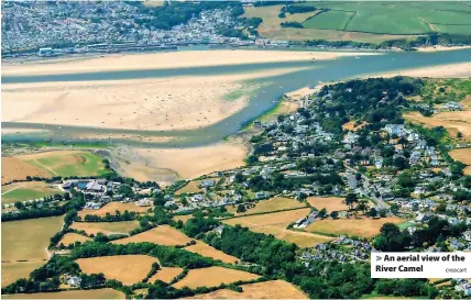  ?? Creacart ?? An aerial view of the River Camel