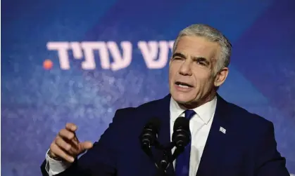  ?? ?? Yair Lapid says he wishes ‘Netanyahu success, for the sake of the people of Israel and the state of Israel’. Photograph: Xinhua/REX/ Shuttersto­ck