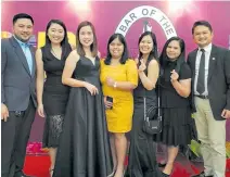  ?? ?? Atty. Marmie Deniega (fifth from left) with her colleagues from IBP-Cebu Chapter