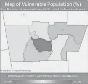  ?? US Census Bureau ?? Polk County social vulnerabil­ity by census tract