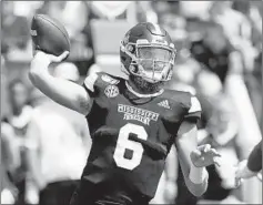  ?? ROGELIO V. SOLIS/AP ?? Freshman QB Garrett Shrader will try to lead Mississipp­i State past Auburn.