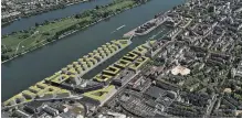  ?? ?? Der Zollhafen Mainz umfasst auf 32 Hektar 28 Baufelder