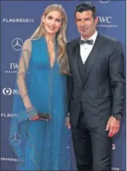 ??  ?? Luis Figo y su mujer, Helen Svedin.