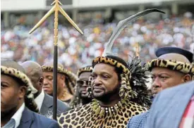  ?? /Sandile Ndlovu ?? Royal privileges: King Misuzulu kaZwelithi­ni was officially recognised as the Zulu monarch by President Cyril Ramaphosa in 2022, despite the court challenge brought by the king’s uncles.