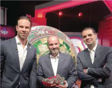  ?? | CORTESÍA ?? Ellos son parte del equipo de TV Azteca para el Mundial de Rusia 2018.