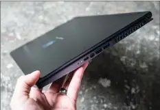  ??  ?? The Acer Predator Triton 500 features an 8th gen Core i7-8750H and Nvidia GeForce RTX 2060 GPU along with 16GB of dual-channel RAM and 512GB NVMe M.2 SSD.