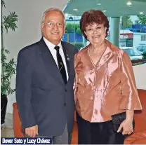  ??  ?? Dover Soto y Lucy Chávez