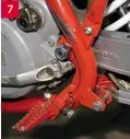  ??  ?? 7: Brake torque stay is well attached and also provides protection for the hydraulic brake hose.