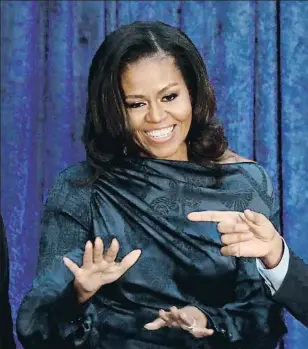  ??  ?? Michelle y Barack Obama van a seguir presentes en la vida pública estadouni dense gracias a la televisión y la literatura