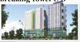  ??  ?? TERINTEGRA­SI: Tower C-D dibangun di sebelah timur tower A-B. Empat tower itu menjadi satu kesatuan estetika dan fungsional.