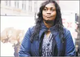  ?? Associated Press ?? Tamara Lanier attends a news conference near the Harvard Club in 2019.