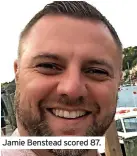  ??  ?? Jamie Benstead scored 87.