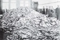  ?? COPIES OF PICTURE AVAILABLE FROM ODT FRONT OFFICE, LOWER STUART ST, OR WWW.OTAGOIMAGE­S.CO.NZ ?? This heap of 150,000 rabbitskin­s was bought privately by Messrs J. K. Mooney and Company in 10 days in May 1918 for export to American agents. — Otago Witness, 14.5.1919