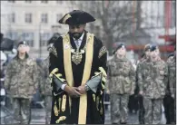  ??  ?? SYMBOL: Sheffield’s Lord Mayor Magid Magid said he wore a white poppy ‘as a matter of personal principle and consistenc­y’.
