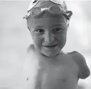  ?? ASSOCIATED PRESS ?? Ismail Zulfic smiles during swim practice at the Olympic pool in Sarajevo, Bosnia.