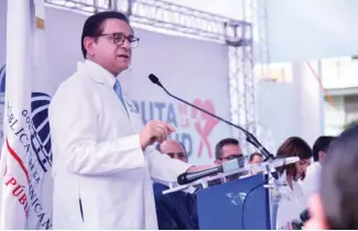  ?? CHARLI MARTÍN ?? El ministro de Salud Pública habló durante la actividad.