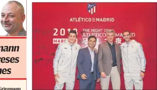  ??  ?? GALA. Giménez, Dongwei Yang, Gil Marín y Godín, en Nanning.