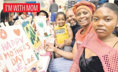  ?? Picture: Nigel Sibanda ?? From left, Lindo Radebe, Mapule Khazamula and Gcina Radebe yesterday celebrated Mother’s Day at Southgate Mall in Johannesbu­rg. Shoppers who spent R350 or more at the centre before 11am could use the till slip to book their spot for a delicious brunch and entertainm­ent experience.