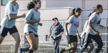  ?? Robert Gauthier Los Angeles Times ?? MICK MUHLFRIEDE­L, coach of Downtown Los Angeles Soccer Club, says: “If you can play, you can play.”