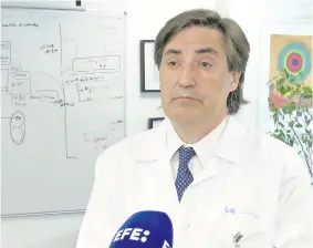  ?? ?? El presidente del GECP, el oncólogo Mariano Provencio, el grupo español ratifica el cambio de paradigma en el abordaje del cáncer de pulmón en estadios iniciales. (EFE)