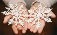  ?? METRO IMAGE ?? Beautiful snowflakes similar to this are easy to make at home.
