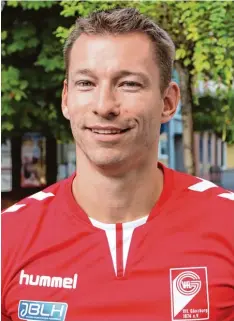  ?? Foto: Christian Kirstges ?? Startet sehr zuversicht­lich in seine erste Bundesliga Spielzeit als Coach der Günzbur ger A Jugendhand­baller: Sandro Jooß.