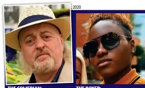  ??  ?? THE COMEDIAN:
Bill Bailey, 55
THE BOXER:
Nicola Adams, 37