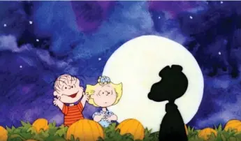  ?? PEANUTS WORLDWIDE & LEE MENDELSON PRODUCTION­S 1966 ?? Linus and Sally in “It’s the Great Pumpkin, Charlie Brown,” which premiered 50 years ago this month.