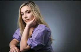  ?? PHOTO BY CHRIS PIZZELLO — INVISION — AP ?? This photo shows actress Florence Pugh during a portrait session in Los Angeles. Pugh was named one of the breakthrou­gh artists of the year by the Associated Press.