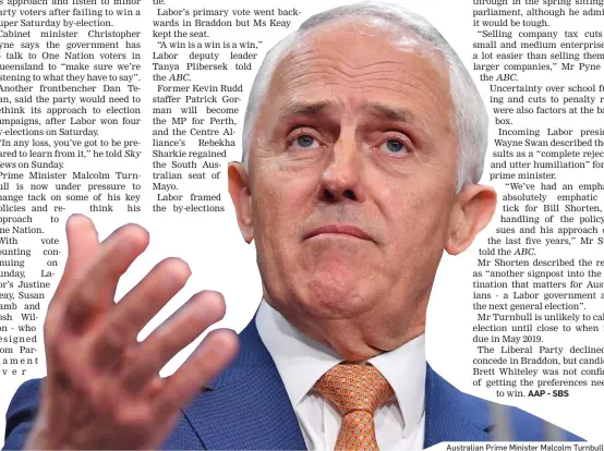  ??  ?? Australian Prime Minister Malcolm Turnbull.